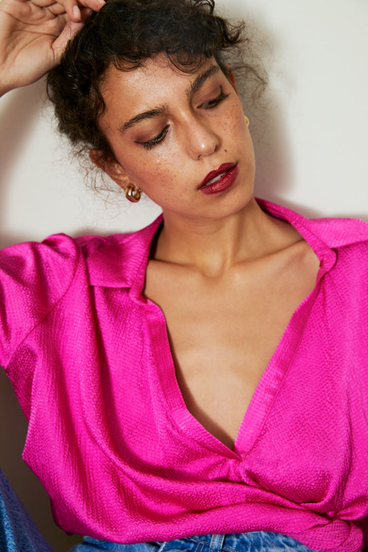 FUŞYA LALA TOP / LALA BLUZ